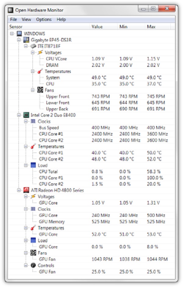 phần mềm điều chỉnh tốc độ quạt laptop dell